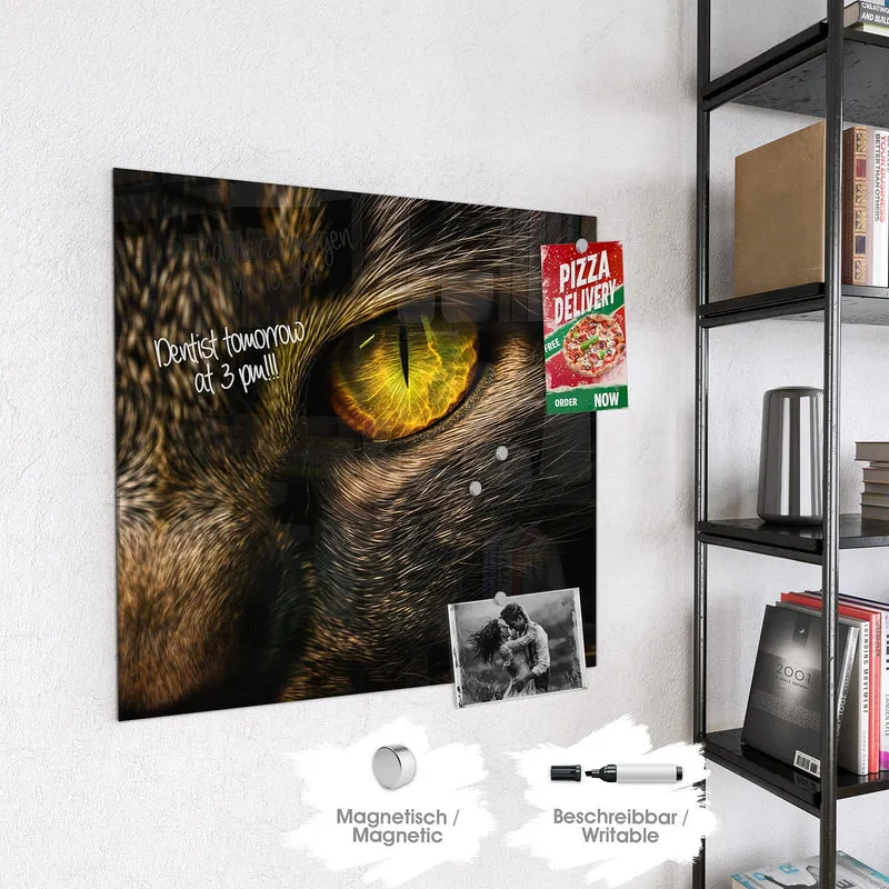 Magnettafel - Gelbgrünes Katzenauge