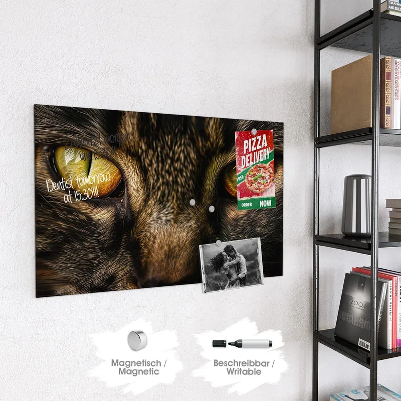 Magnettafel - Gelbgrünes Katzenauge