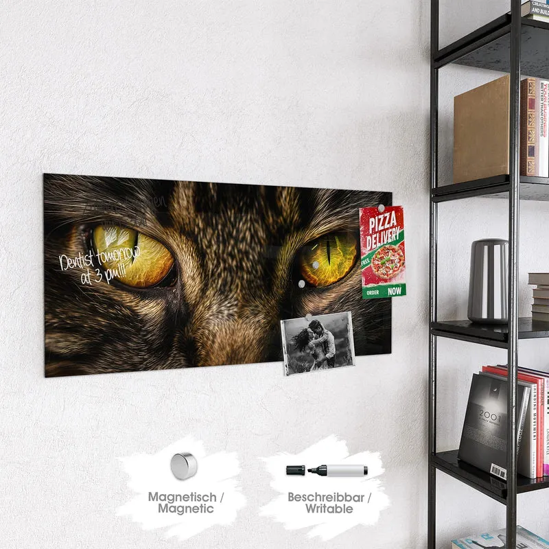 Magnettafel - Gelbgrünes Katzenauge