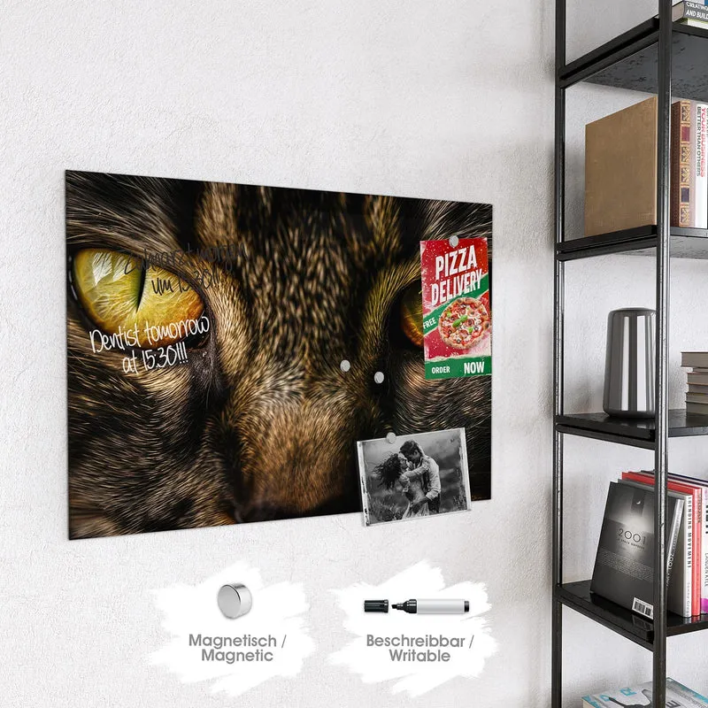 Magnettafel - Gelbgrünes Katzenauge