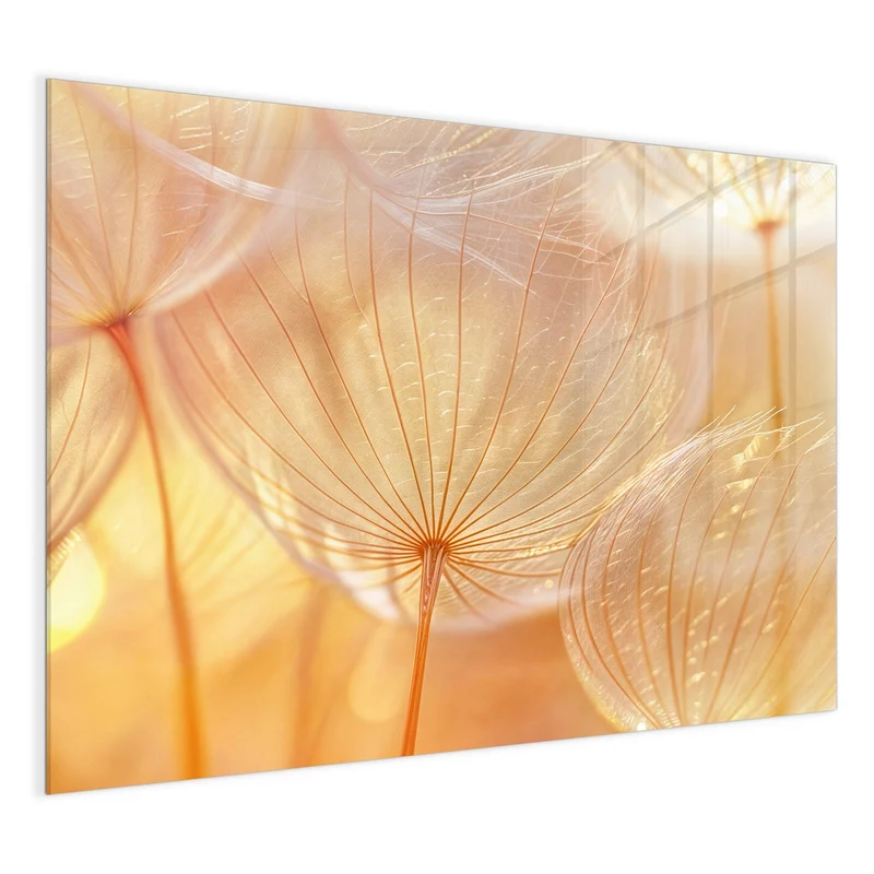 Magnettafel - Pusteblume im Goldlicht