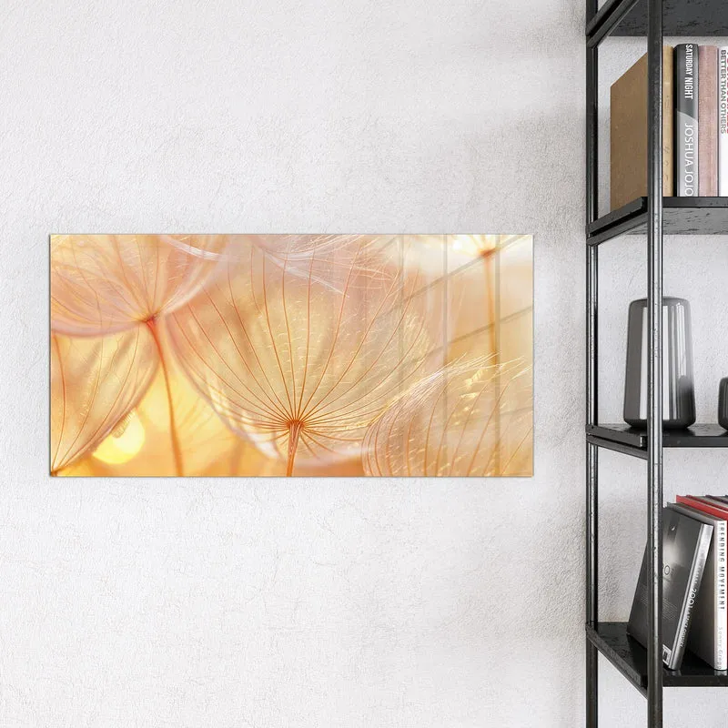 Magnettafel - Pusteblume im Goldlicht