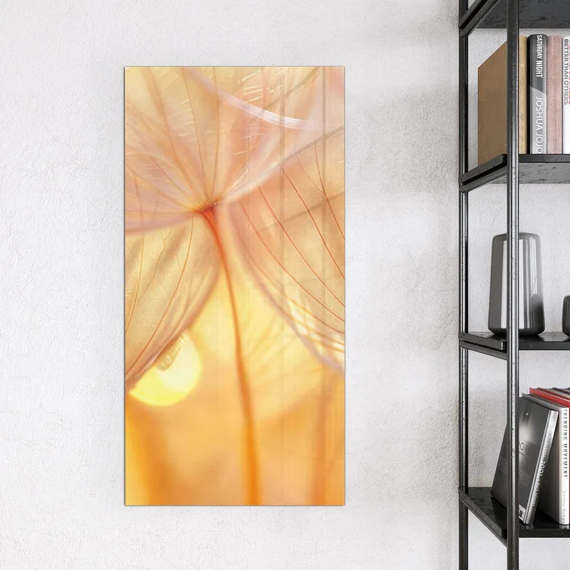 Magnettafel - Pusteblume im Goldlicht
