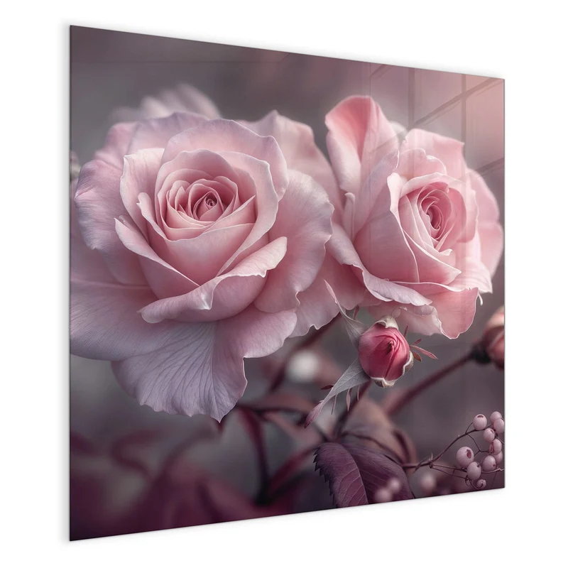 Magnettafel - Romantische Rosen
