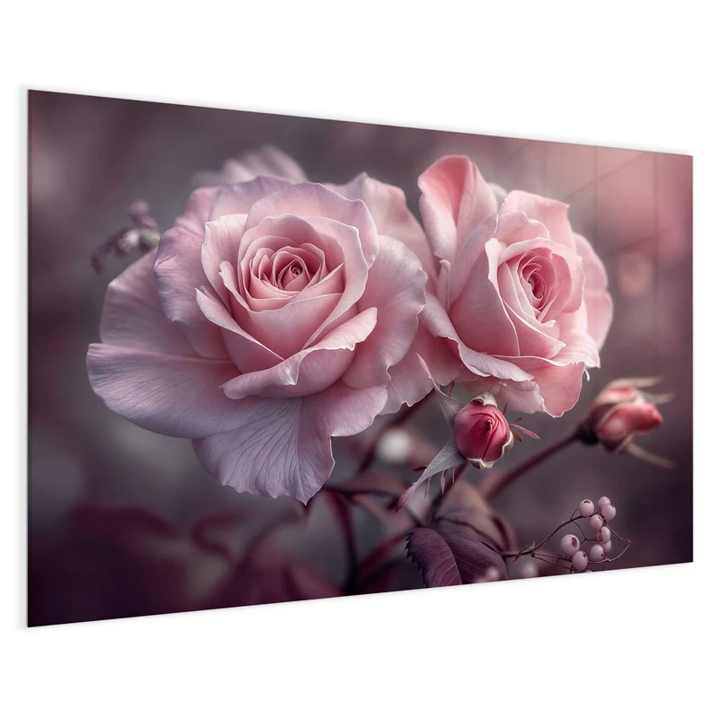 Magnettafel - Romantische Rosen