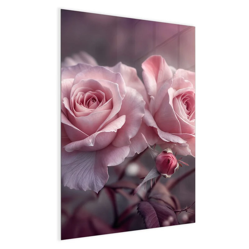 Magnettafel - Romantische Rosen