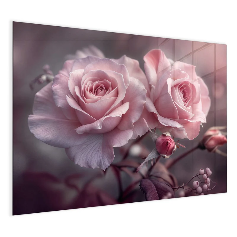 Magnettafel - Romantische Rosen