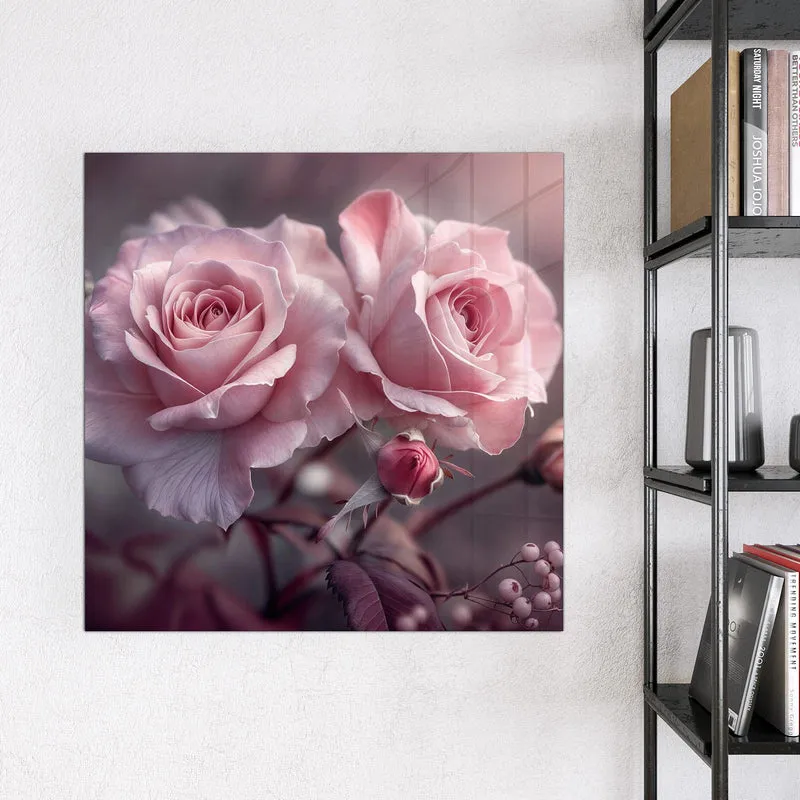 Magnettafel - Romantische Rosen
