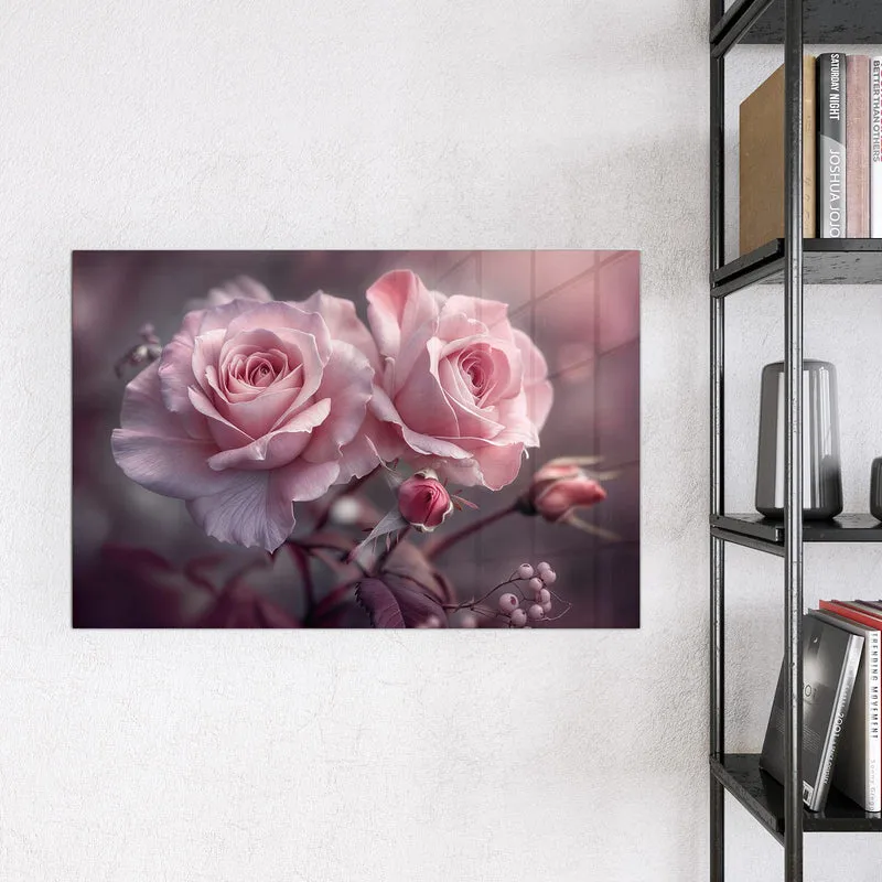 Magnettafel - Romantische Rosen