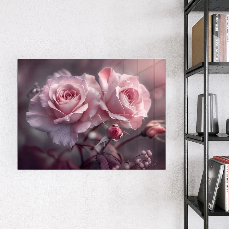 Magnettafel - Romantische Rosen