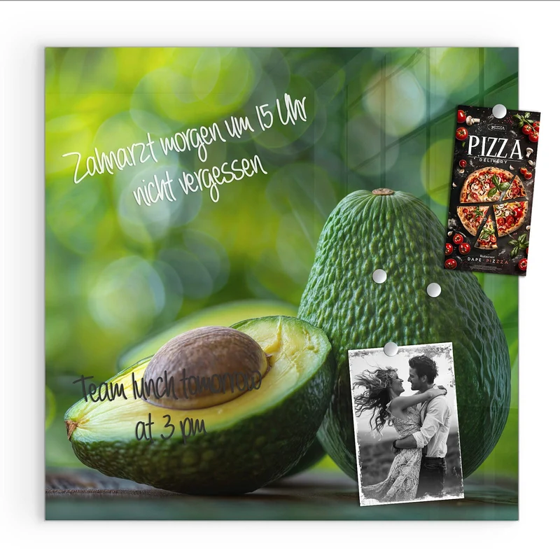 Magnettafel - Halbierte Avocado