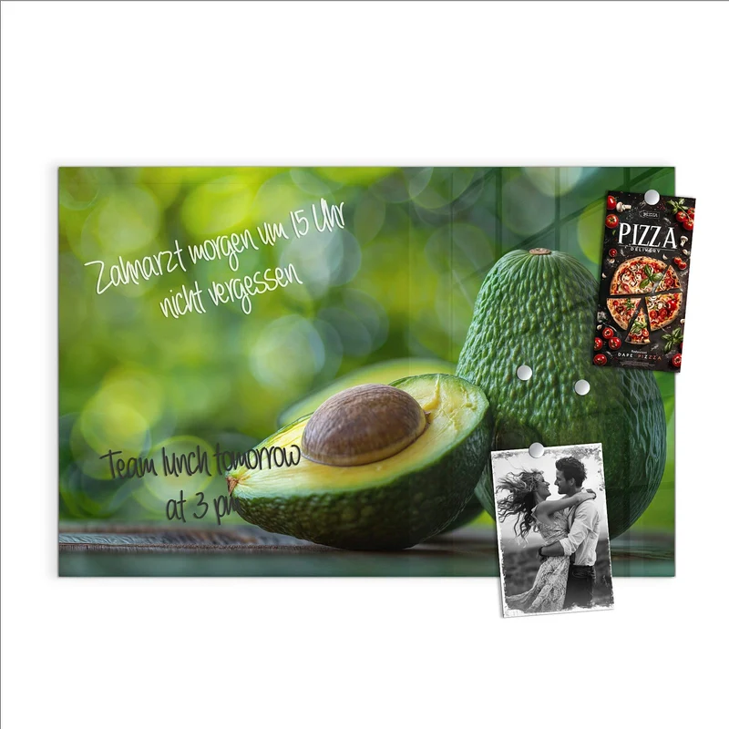 Magnettafel - Halbierte Avocado