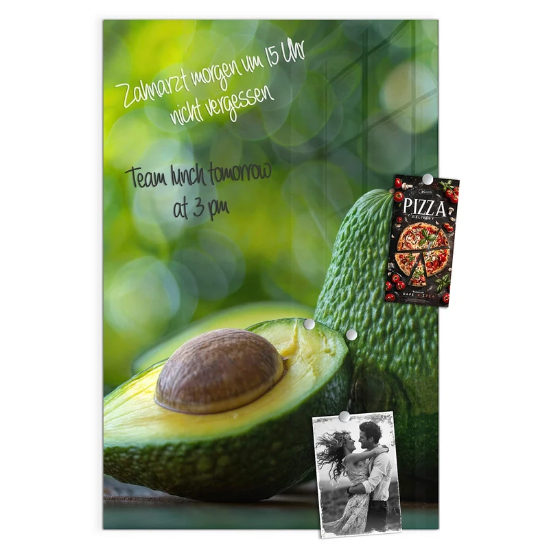 Magnettafel - Halbierte Avocado