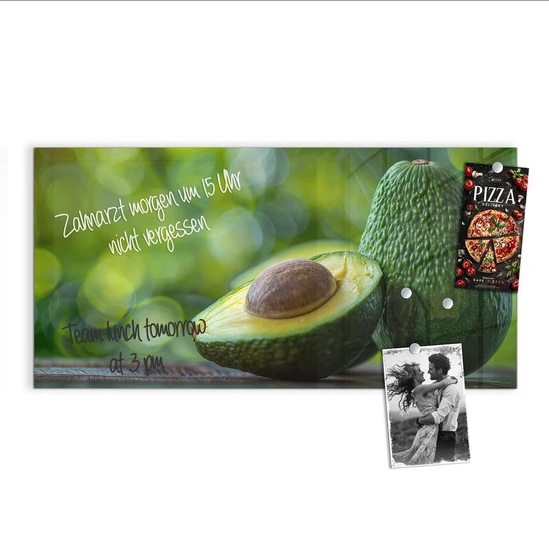 Magnettafel - Halbierte Avocado
