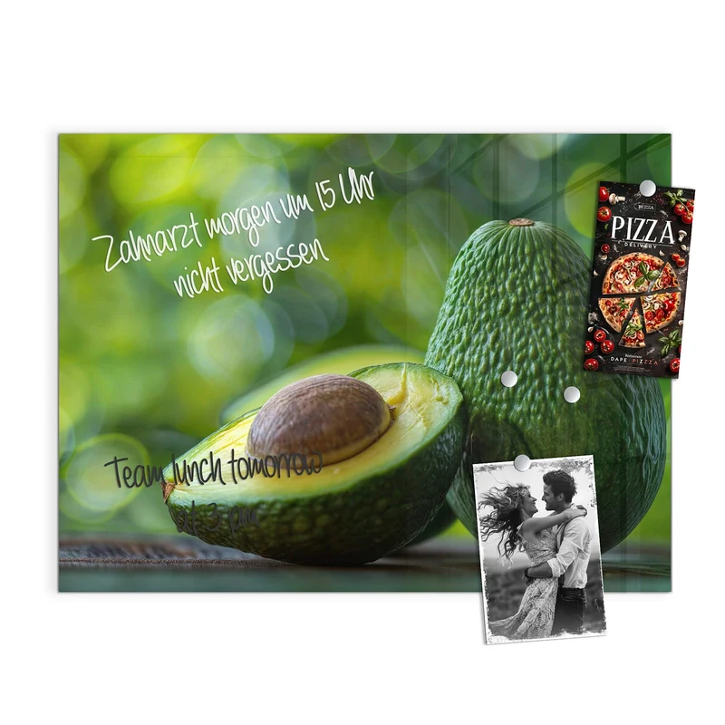 Magnettafel - Halbierte Avocado