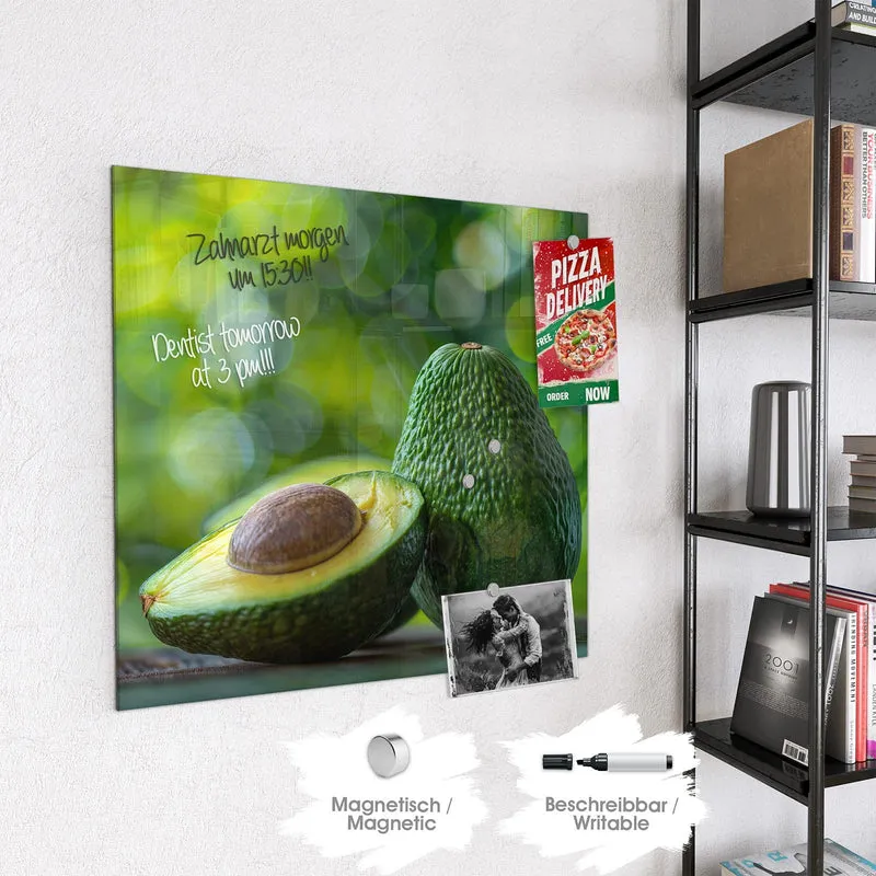 Magnettafel - Halbierte Avocado