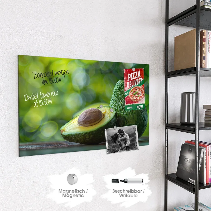 Magnettafel - Halbierte Avocado