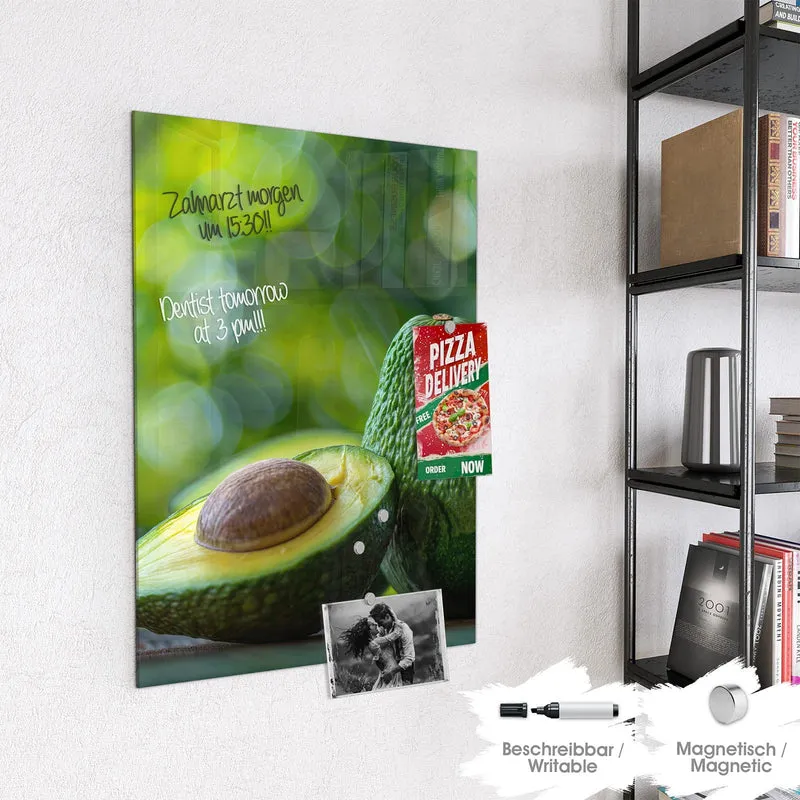 Magnettafel - Halbierte Avocado