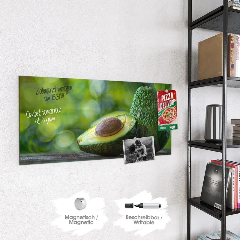 Magnettafel - Halbierte Avocado