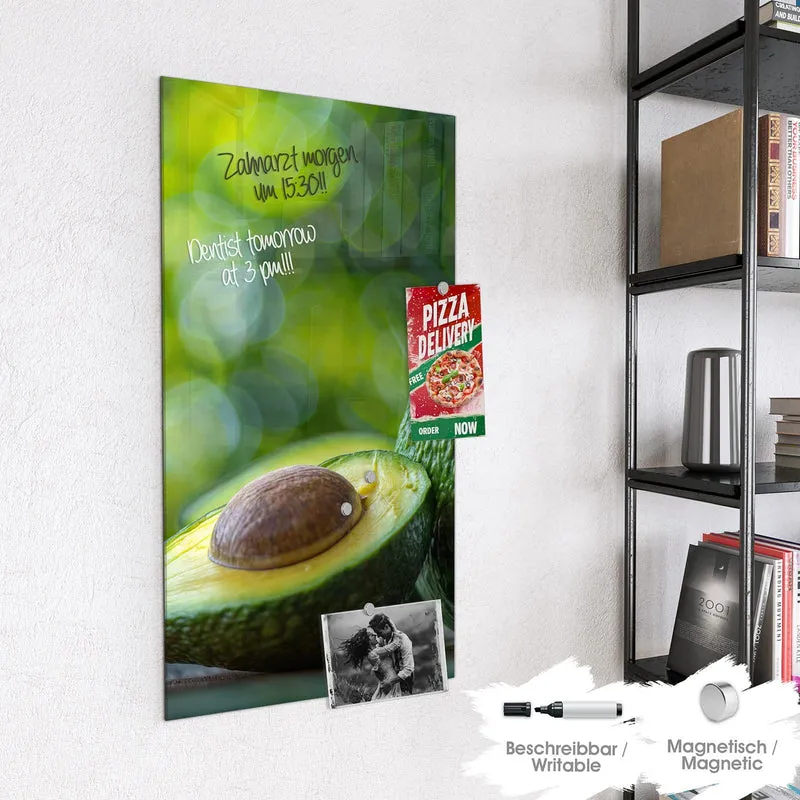 Magnettafel - Halbierte Avocado