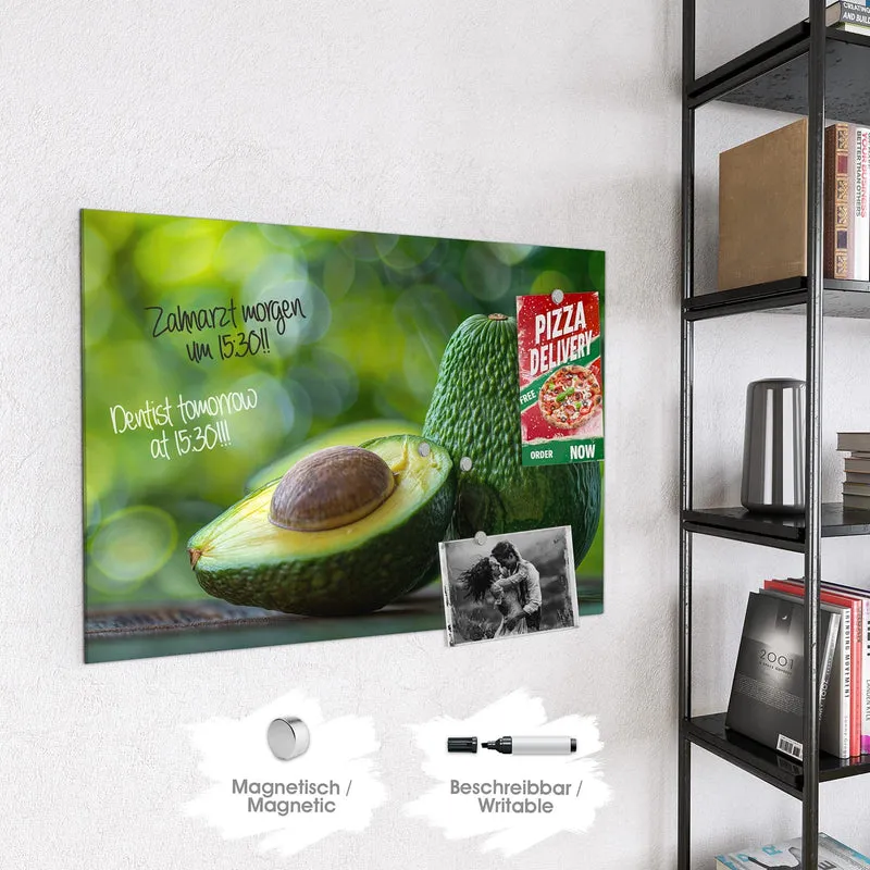 Magnettafel - Halbierte Avocado