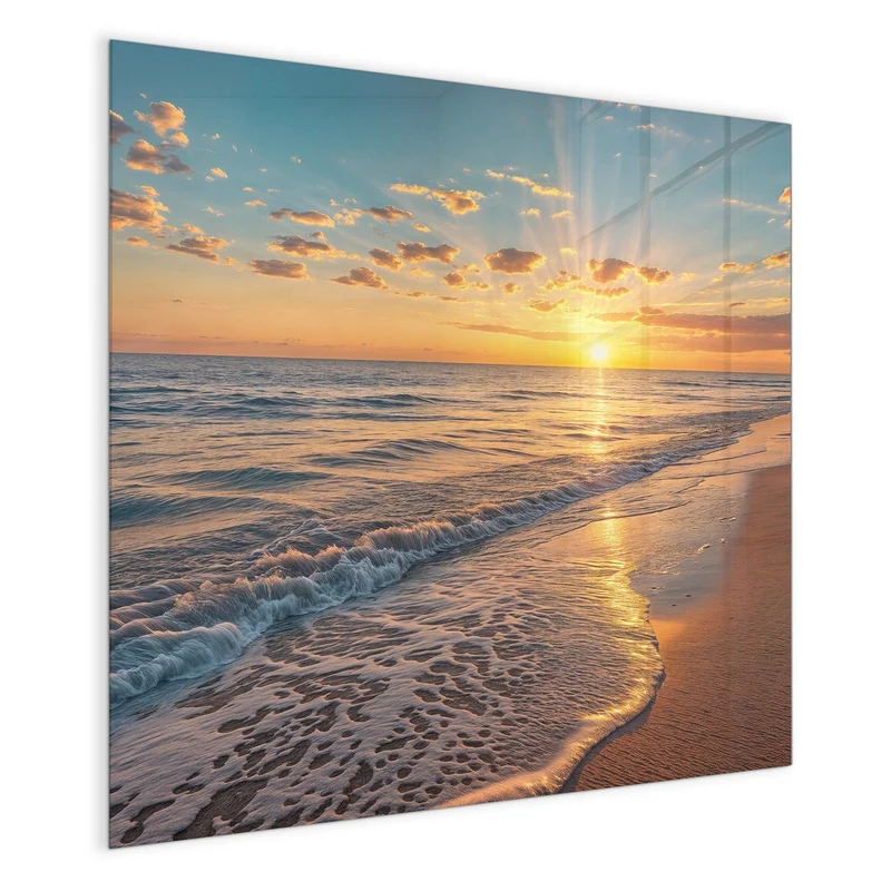 Magnettafel - Abendsonne am Strand