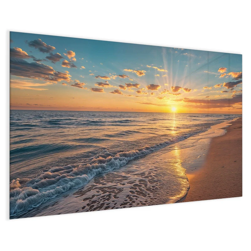 Magnettafel - Abendsonne am Strand