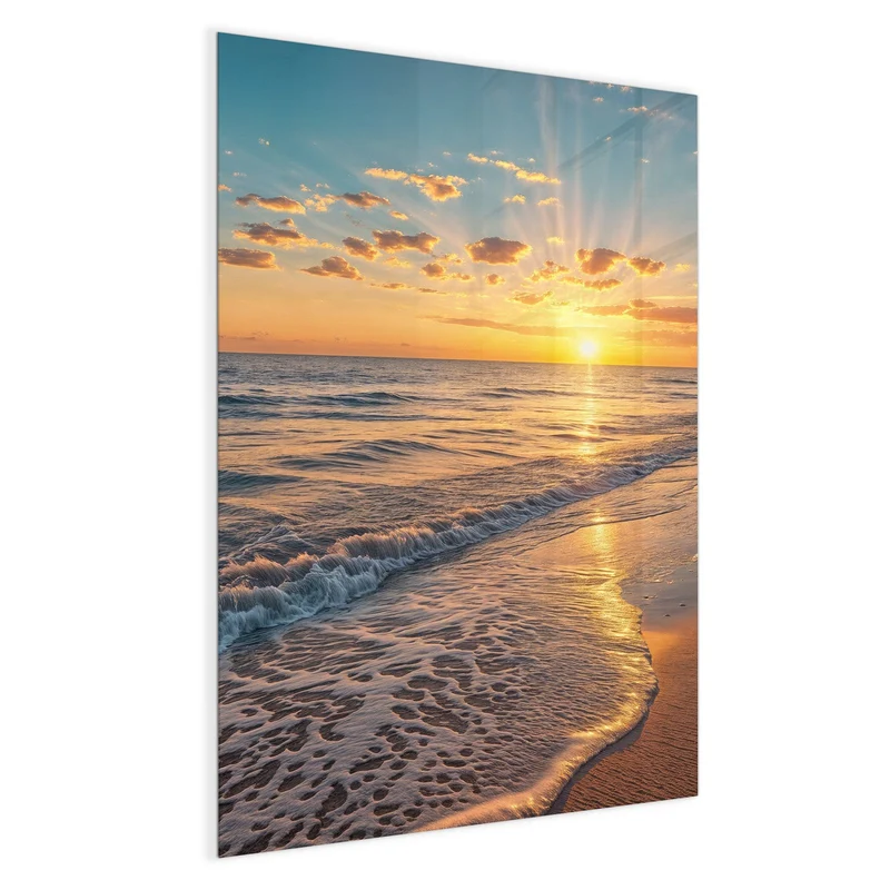 Magnettafel - Abendsonne am Strand