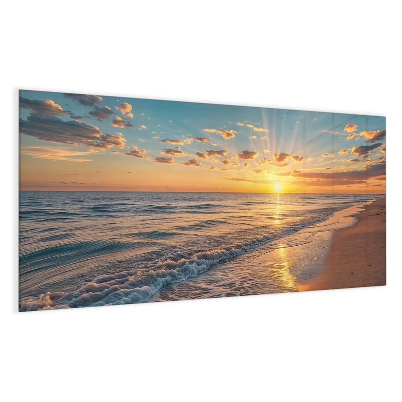Magnettafel - Abendsonne am Strand