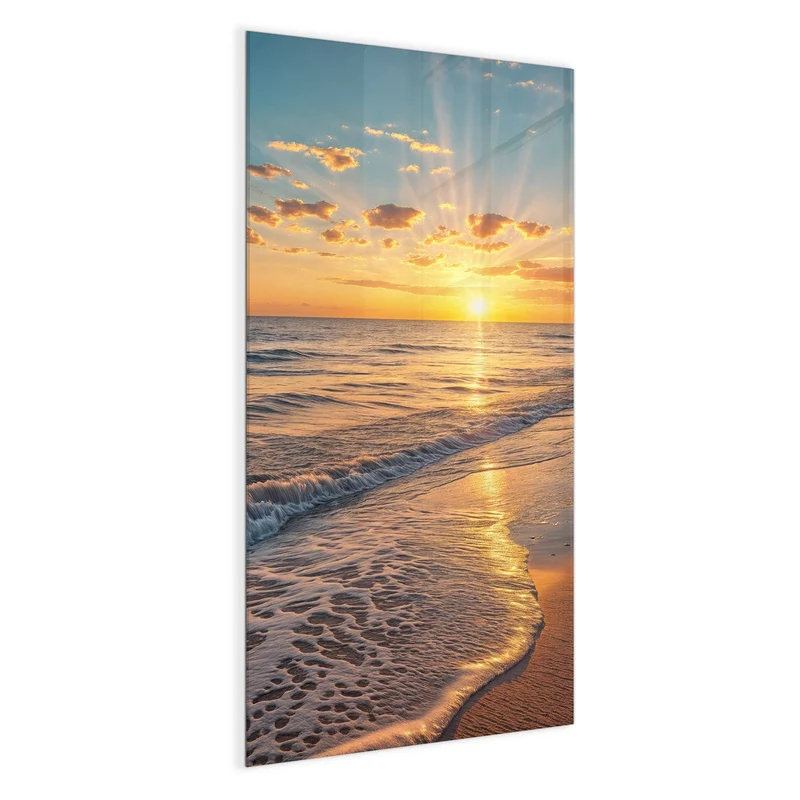 Magnettafel - Abendsonne am Strand