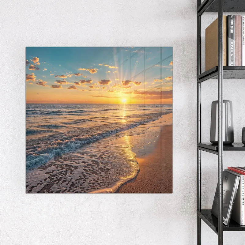 Magnettafel - Abendsonne am Strand
