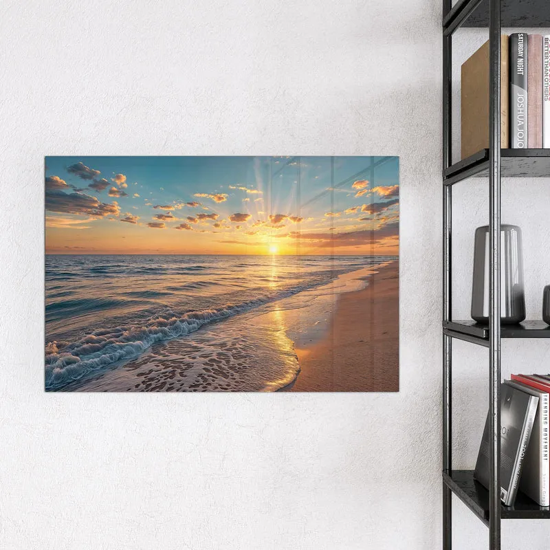 Magnettafel - Abendsonne am Strand