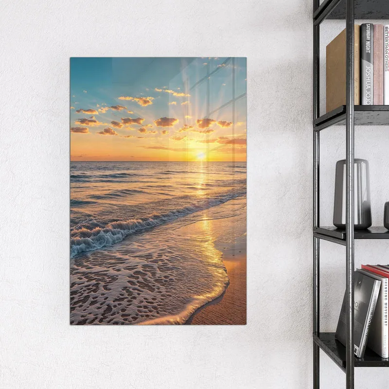Magnettafel - Abendsonne am Strand