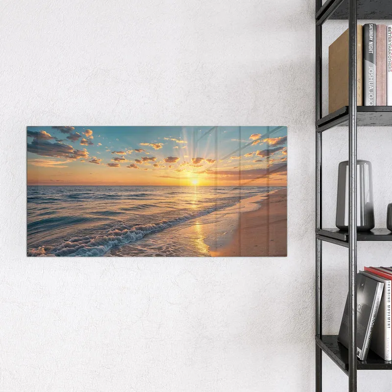 Magnettafel - Abendsonne am Strand