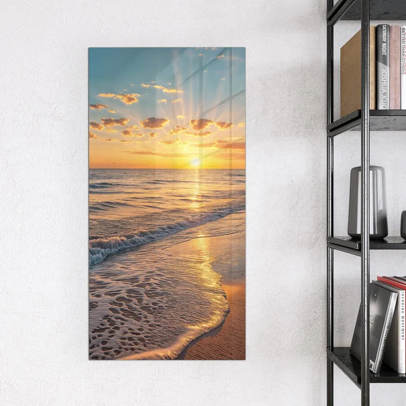 Magnettafel - Abendsonne am Strand