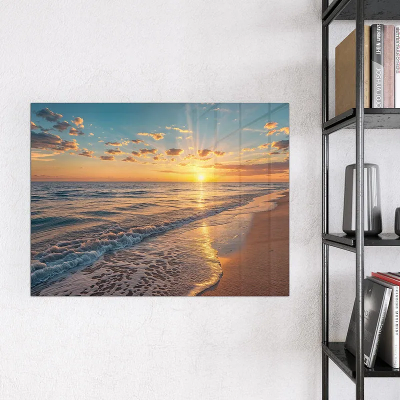 Magnettafel - Abendsonne am Strand