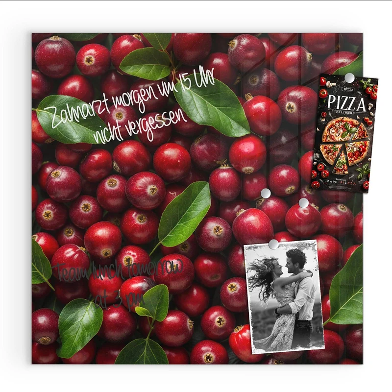 Magnettafel - Frische Preiselbeeren