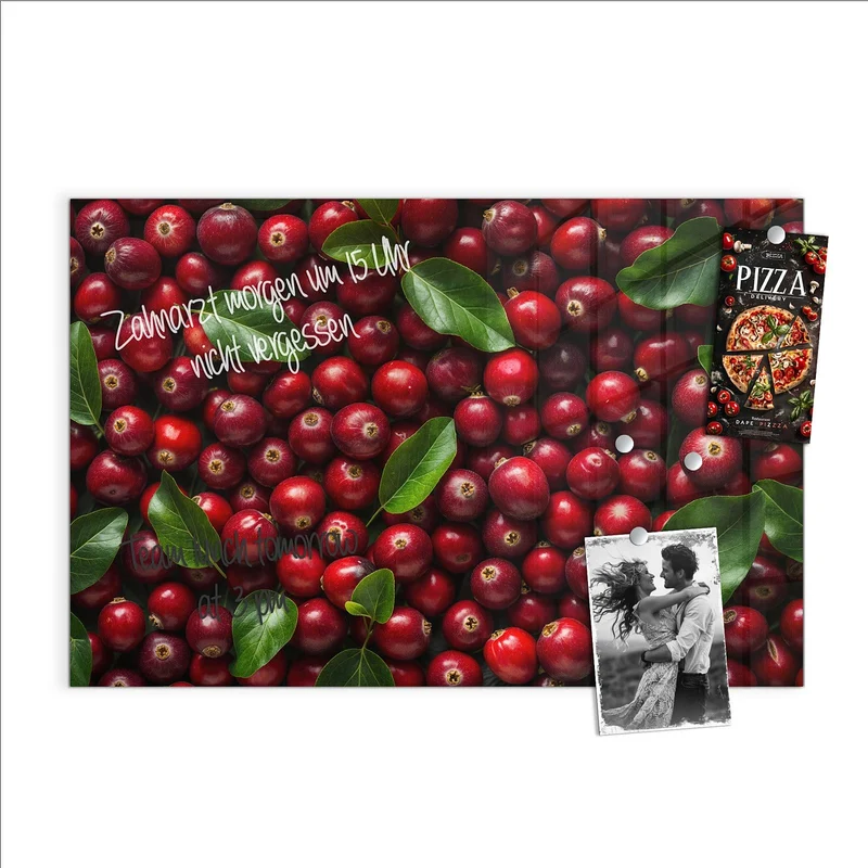 Magnettafel - Frische Preiselbeeren