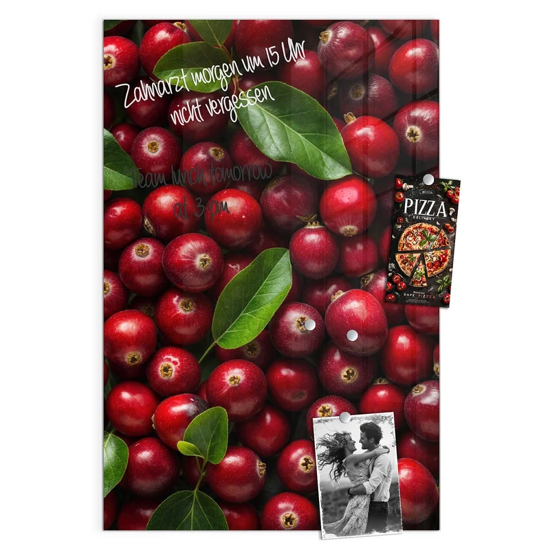 Magnettafel - Frische Preiselbeeren