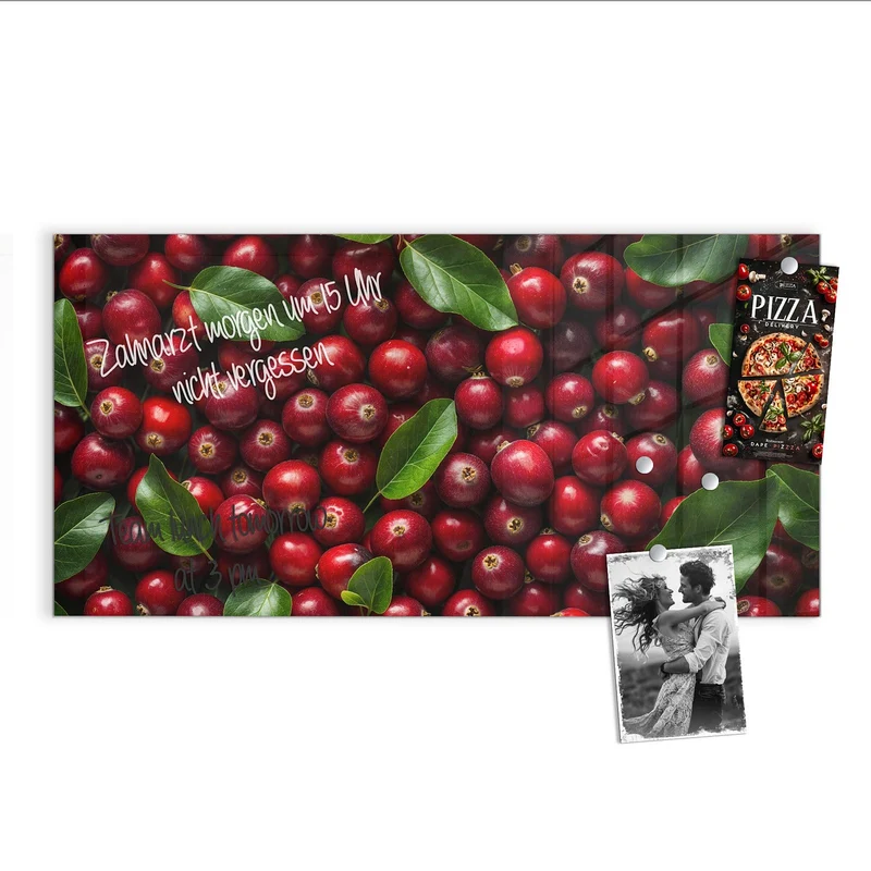Magnettafel - Frische Preiselbeeren
