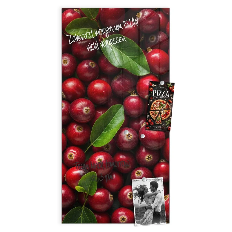 Magnettafel - Frische Preiselbeeren