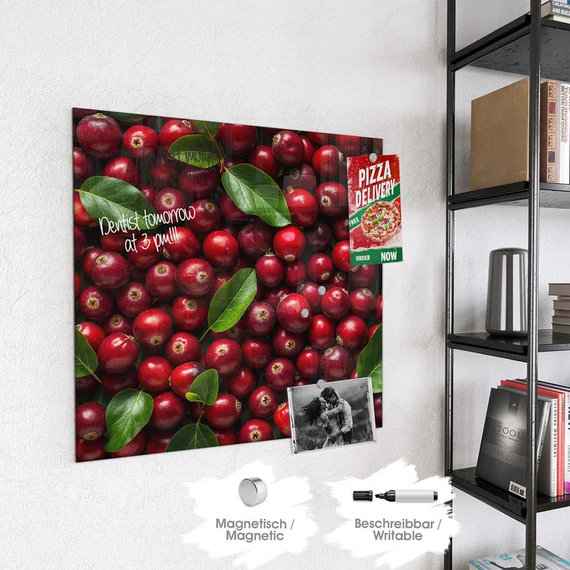 Magnettafel - Frische Preiselbeeren