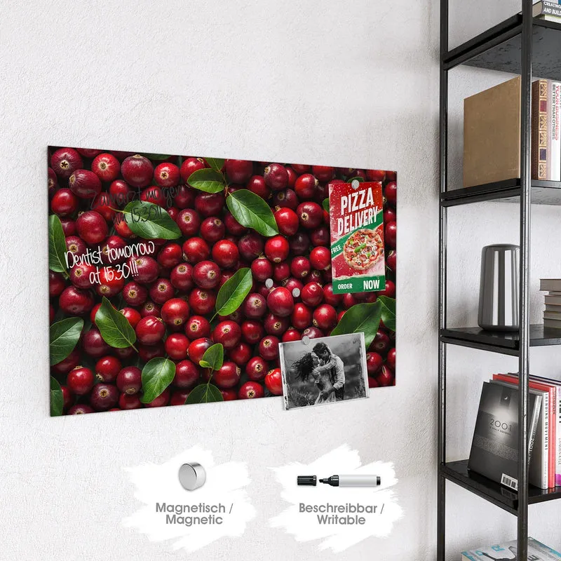 Magnettafel - Frische Preiselbeeren
