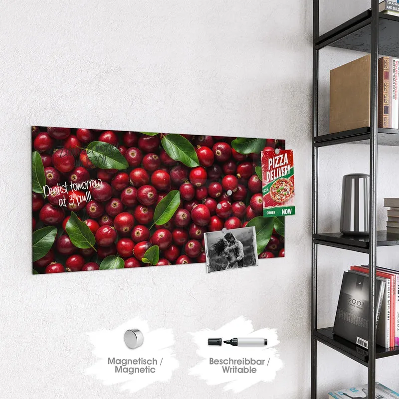 Magnettafel - Frische Preiselbeeren