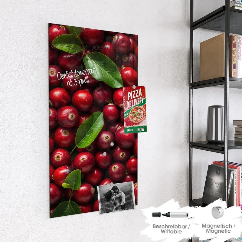 Magnettafel - Frische Preiselbeeren