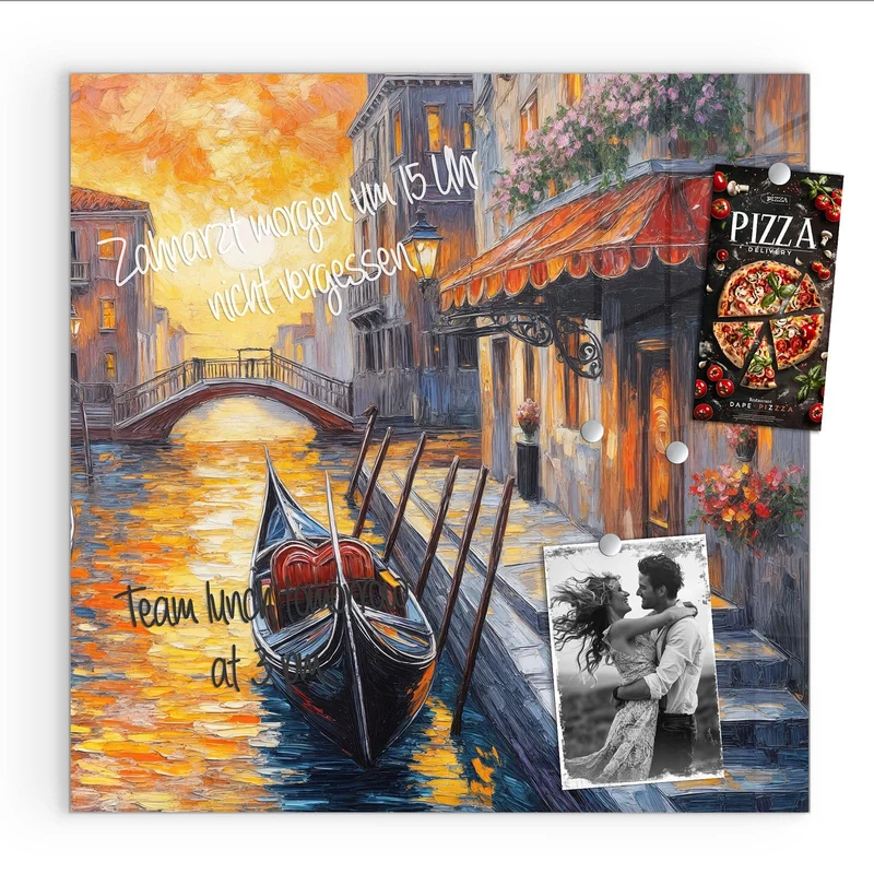 Magnettafel - Gondel in Venedig