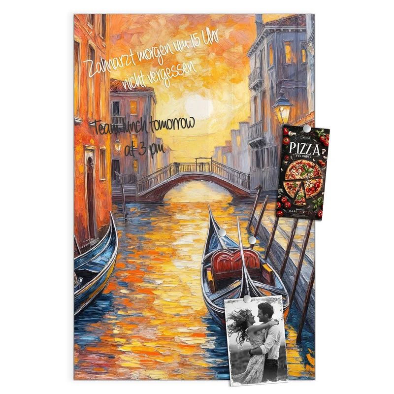 Magnettafel - Gondel in Venedig