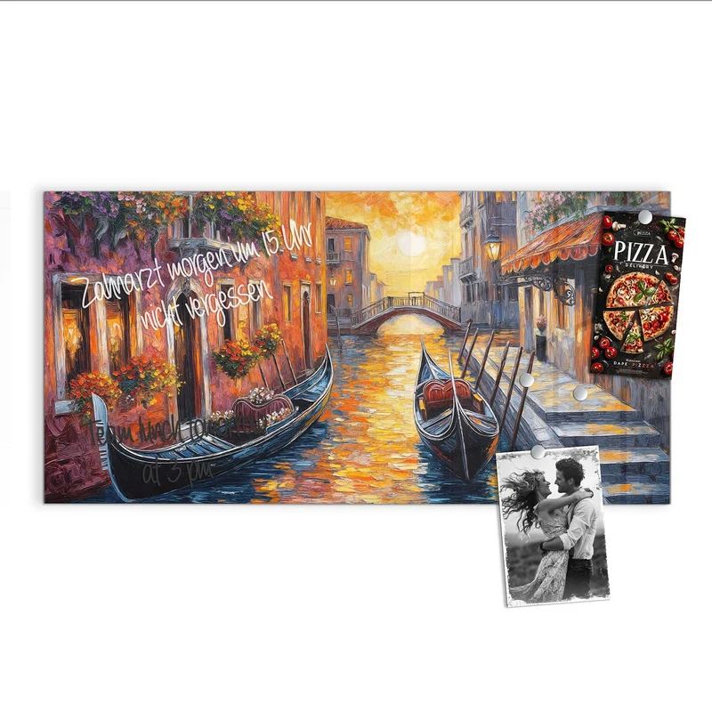 Magnettafel - Gondel in Venedig