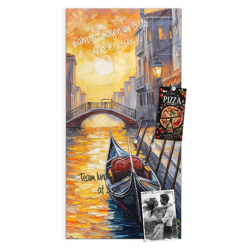 Magnettafel - Gondel in Venedig