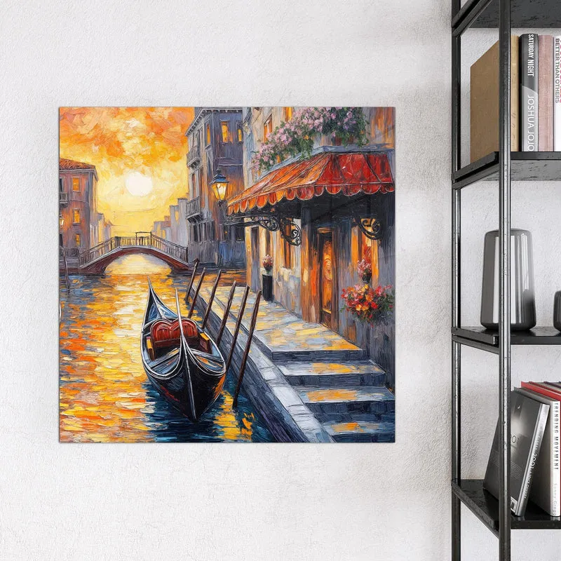Magnettafel - Gondel in Venedig